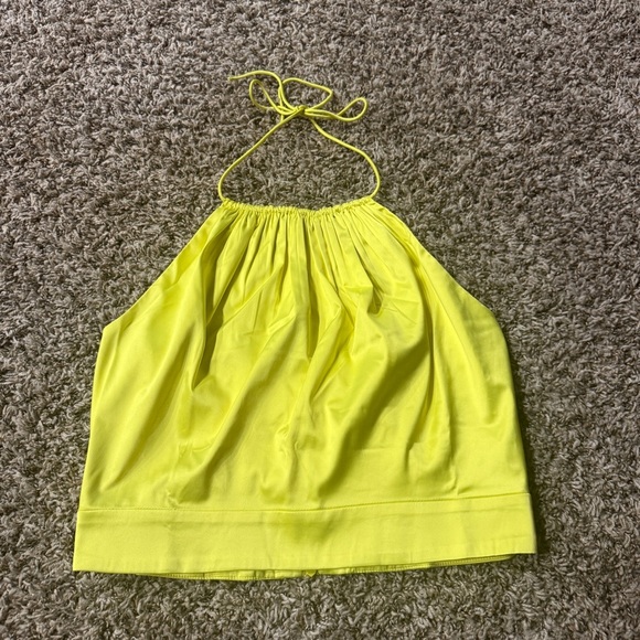 Adelyn Rae Yellow Halter Tank Top - Picture 1 of 4